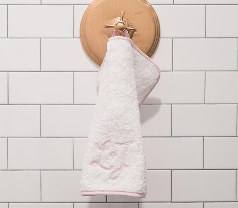 Piped Edge Washcloths (pair)