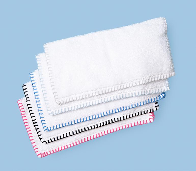 Stitched Edge Hand Towels (pair)