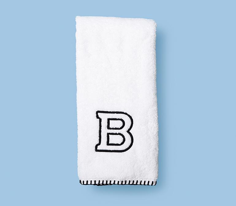 Stitched Edge Hand Towels (pair)