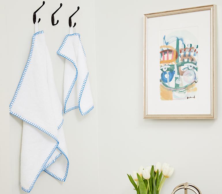 Stitched Edge Washcloths (pair)