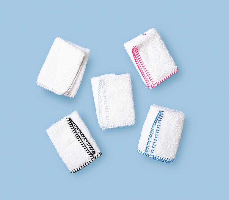 Stitched Edge Hand Towels (pair)